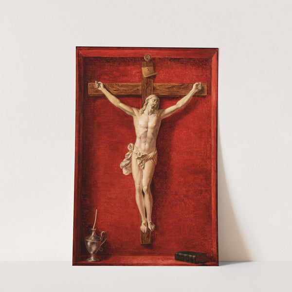 Trompe-L'œil With A Crucifix by Prospero Mallerini