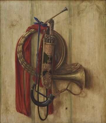 Trompe L’oeil With Christian V’s Equipment For Riding To Hounds