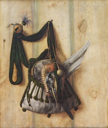 Trompe L’oeil With Falconer’s Bag And Other Equipment For Falconry