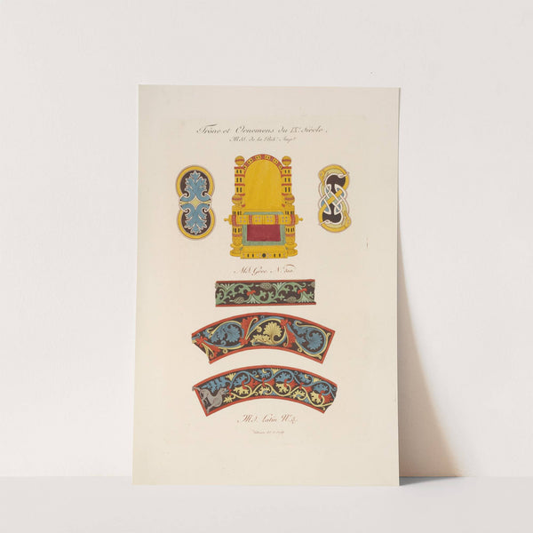 Trône et ornemens du IXe siècle by Nicolas Xavier Willemin