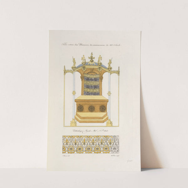 Trône extrait d'un manuscrit du commencement du XVIe. siècle. by Nicolas Xavier Willemin