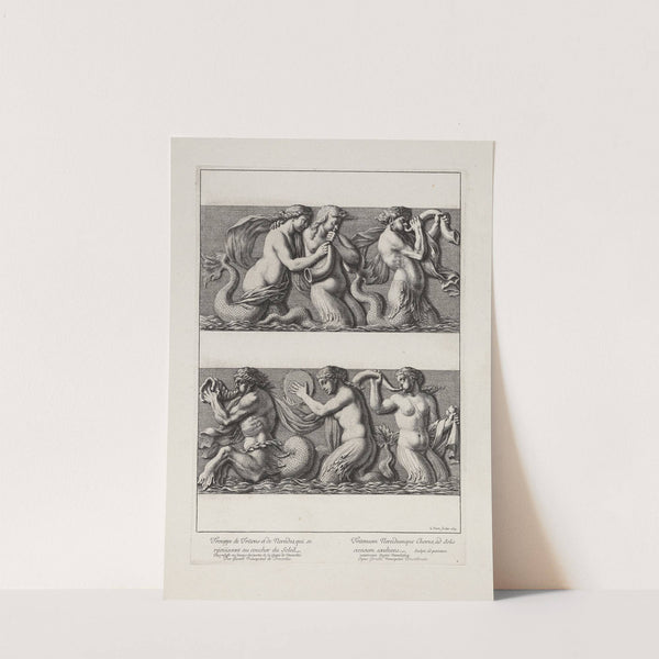 Troop of Triton and Nereides, rejoicing at sunset (1673) by Jean Le Pautre