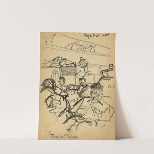 Troop train by Victor Alfred Lundy