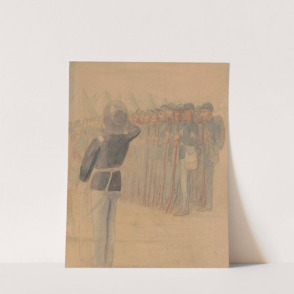 Troops of the 32nd Regiment, Indiana Volunteers by Adolph Metzner