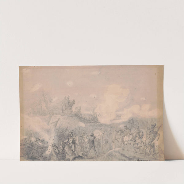 Troops of the Thirty-second Indiana at Chickamauga, September 1863 by Adolph Metzner