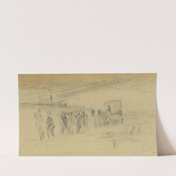 Troops on the road (1860-1865) by Alfred Rudolph Waud