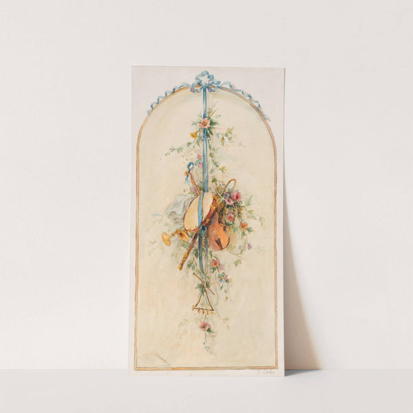 Trophy composed of musical instruments by Izabel M. Coles