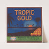 Tropic Gold Brand Orange Label (1930s)