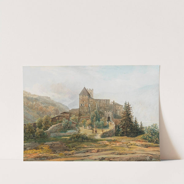 Trostburg Castle in the Eisack Valley in the South Tyrol by Thomas Ender