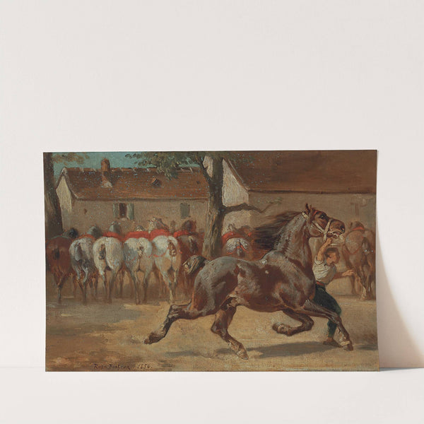 Trotting A Horse by Rosa Bonheur