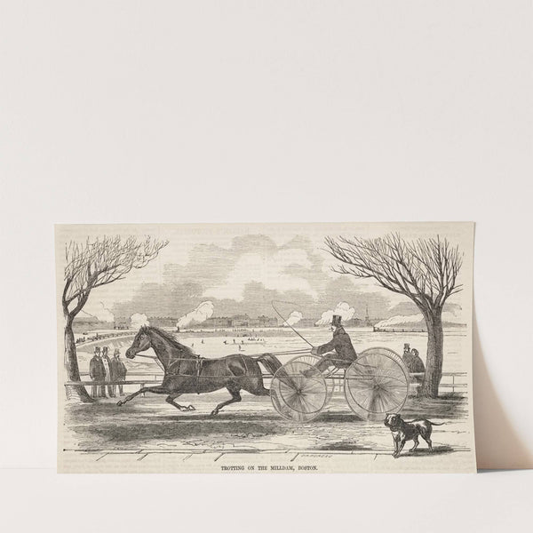 Trotting on the Mill Dam, Boston (1859) by Winslow Homer