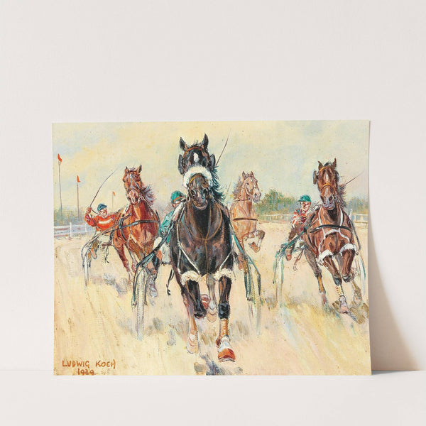 Trotting Races in the Krieau by Ludwig Koch