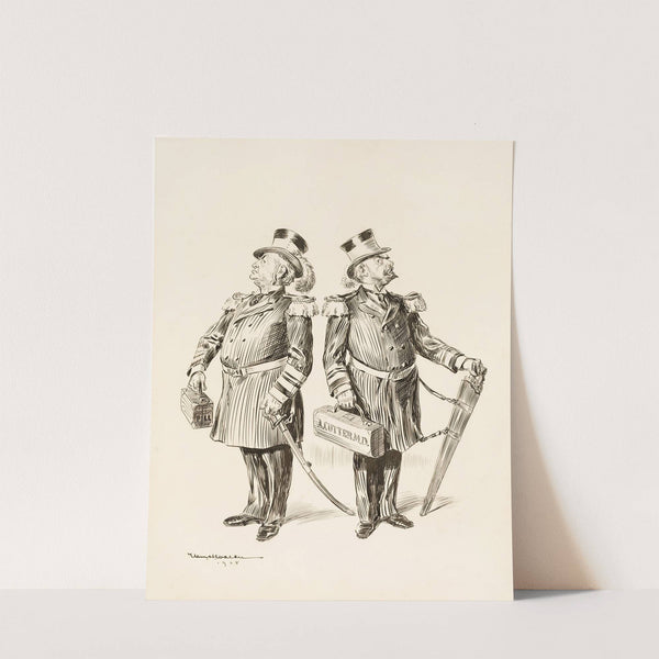 TROUBLE ANTICIPATED The Allopathic and Homepathic Admirals will never agree (1908) by William Henry Walker