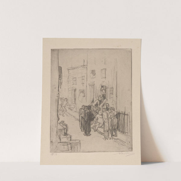 Trouble in the street by Albert Sterner