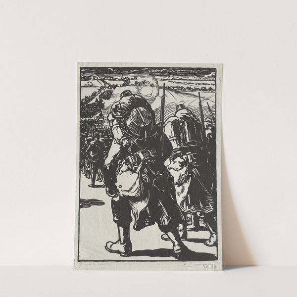 Troupe en marche (1914) by Auguste Louis Lepère