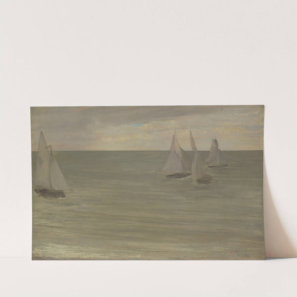 Trouville (Grey and Green, the Silver Sea) (1865) by James Abbott McNeill Whistler