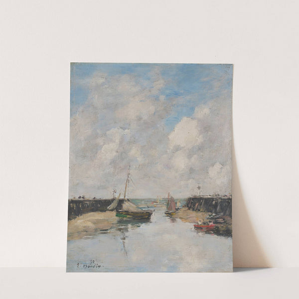 Trouville, les jetées (1890) by Eugène Boudin