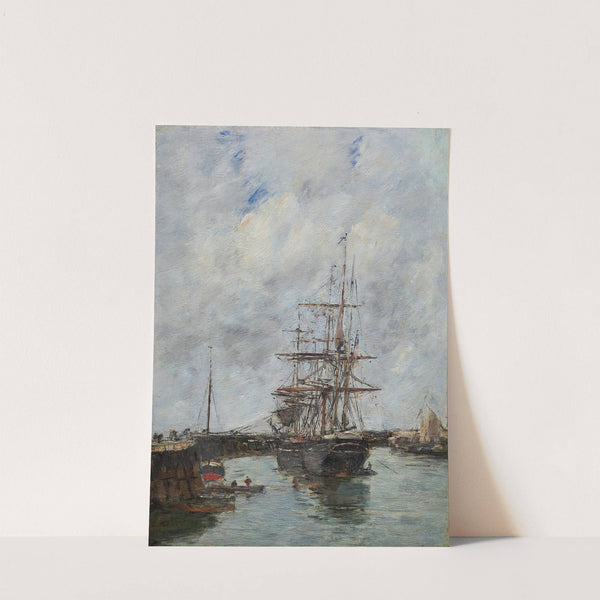 Trouville, Les jetées marée haute (1885) by Eugène Boudin