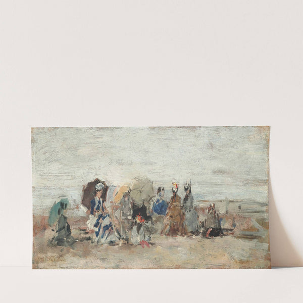 Trouville, Scène de plage (1874) by Eugène Boudin