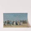 Trouville, Scène De Plage (1874) by Eugène Boudin