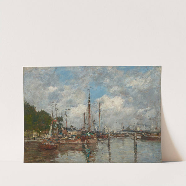 Trouville, Un coin du port (circa 1880-1885) by Eugène Boudin