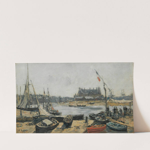 Trouville, Vue Du Port Prise De L’embarcadère (1872) by Eugène Boudin