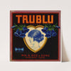 TruBlu Brand Produce Label (1923)