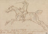 ‘True Blue Beat by Whitefoot’; Galloping to Left, with Jockey Up Whipping-On