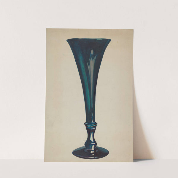 Trumpet Glass Vase by Ella Josephine Sterling