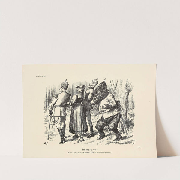 Trying it on! by Sir John Tenniel