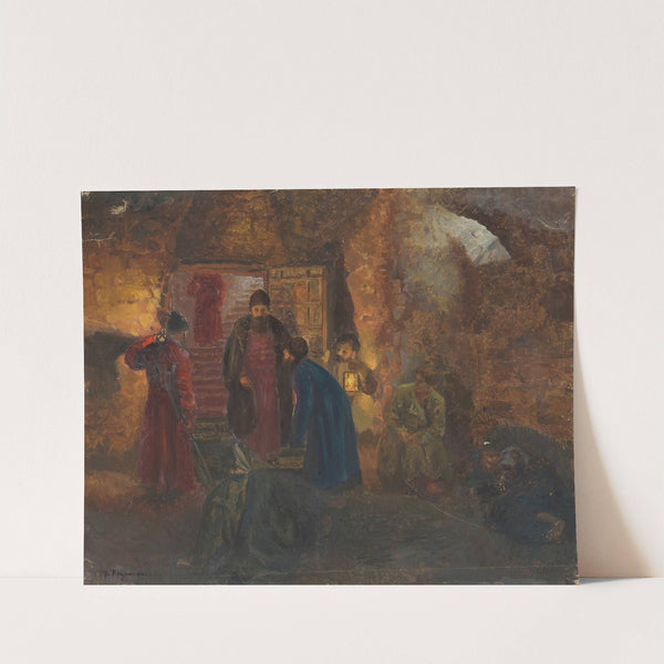 Tsar visiting the prisoners by Maria Yakunchikova