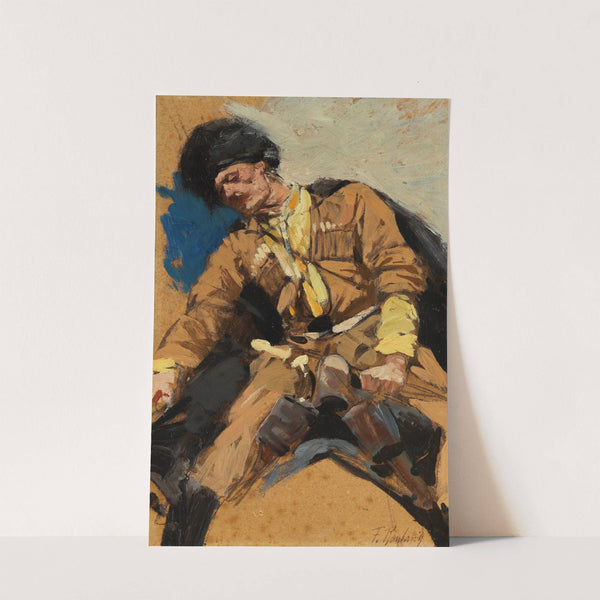 Tscherkessischer Reiter (Ca. 1880-90) by Franz Roubaud