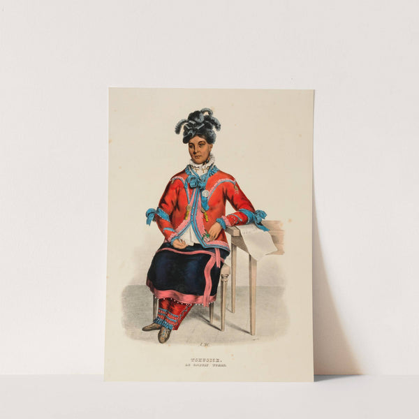 Tshusick. An Ojibway Woman (1838) by Charles Bird King