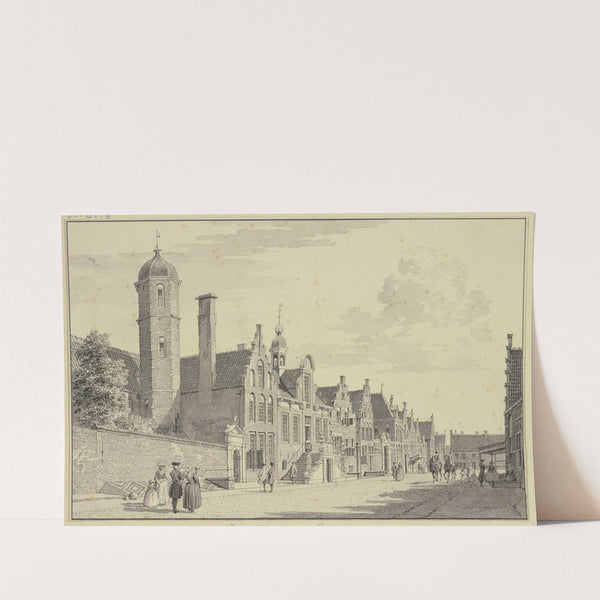 t'Stadthuis te Sneck by Cornelis Pronk