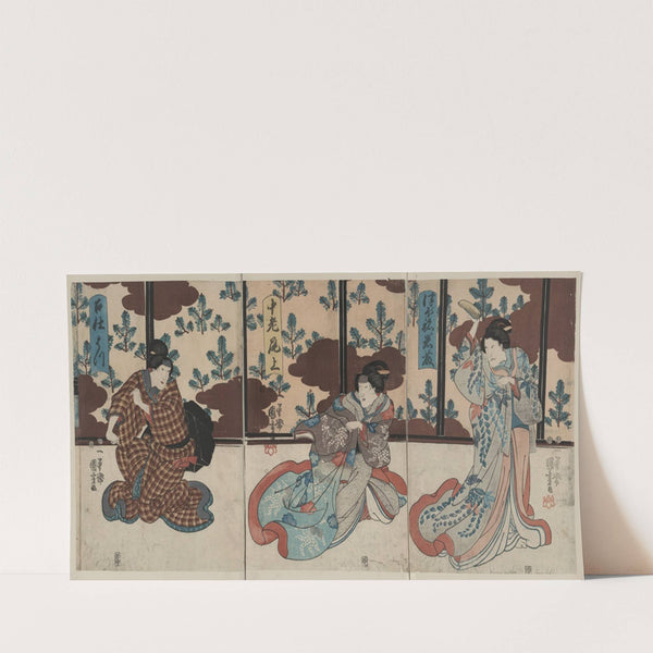 Tsubone iwafuji chūrō onoe meshitukai hatsu (1848) by Utagawa Kuniyoshi