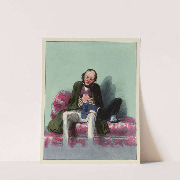 Tu ne sais pas ta leçon. ce qu’on met dans les cheveux à ma tante pour qu’ils soient noirs après (1838-1840) by Paul Gavarni