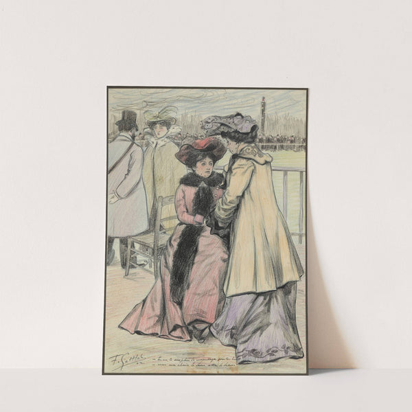 Tu ne te sers plus de maquillage pour ton teint – Non ma chérie le thin attire le lapin (1902) by Fernand Louis Gottlob