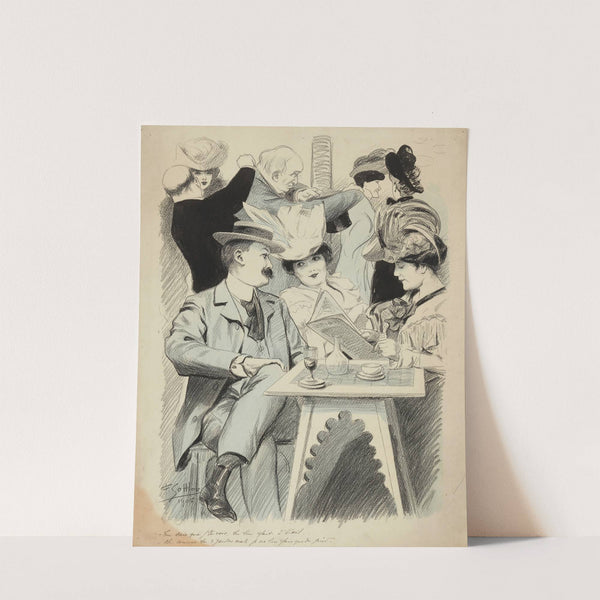 Tu sais que j’te vois, tu lui fais de l’œil – Oh, comme tu r’gardes mal, je ne lui fais que du pied (1905) by Fernand Louis Gottlob