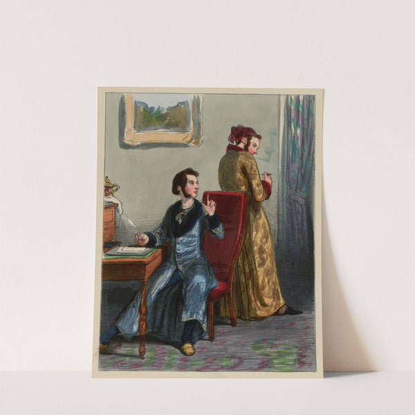 Tu te respectes trop, n’est-ce pas Pour avoir une maîtresse à toi (1840-1841) by Paul Gavarni