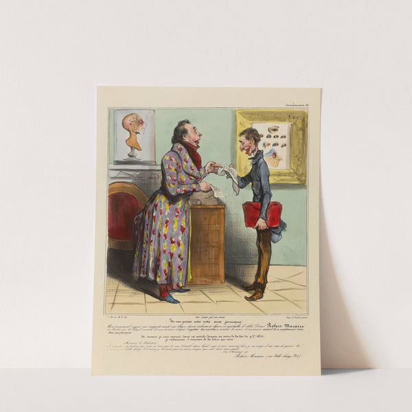 Tu vas porter cette note aux journaux (1836-1838) by Honoré Daumier