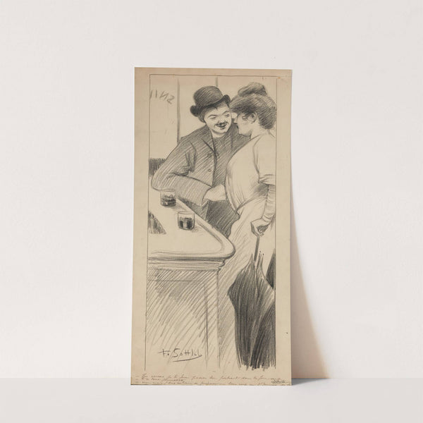 Tu verras je te ferai passer son portrait dans les journaux – T’es donc journaliste – non mais j’suis en train de prép by Fernand Louis Gottlob