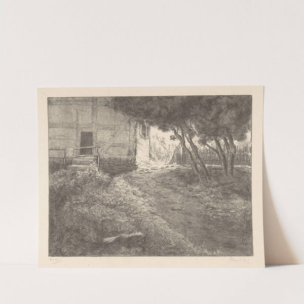 Tuin bij vakwerkhuis (1919) by Simon Moulijn