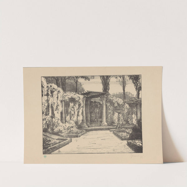 Tuin met pergola op landgoed Marlot Marlot (1929) by Simon Moulijn