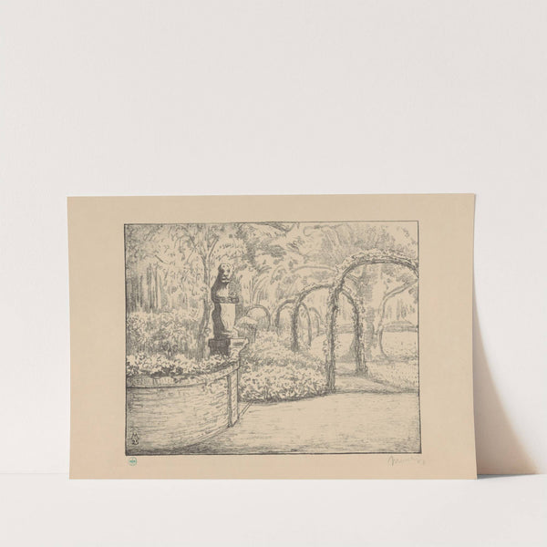 Tuin met rozenbogen op landgoed Zorgvliet Zorgvliet I (1929) by Simon Moulijn