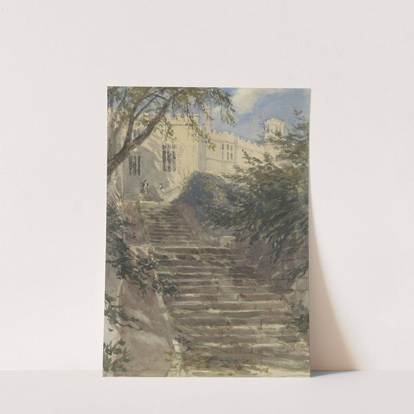 Tuintrap bij Haddon Hall (Derbyshire) (1831 - 1859) by David Cox