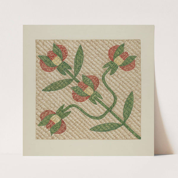 Tulip Pattern Quilt by Fred Hassebrock