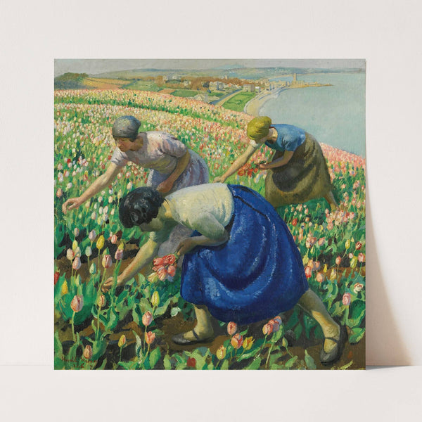 Tulip Pickers by Harold Harvey