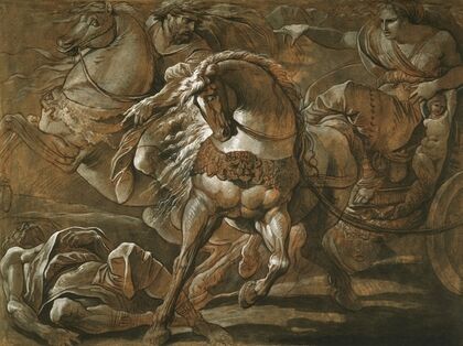 Tullia about to Ride over the Body of Her Father in Her Chariot