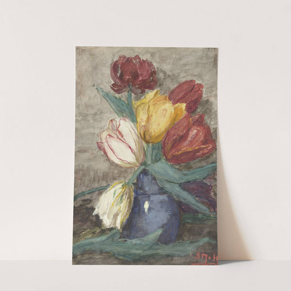 Tulpen in een vaas by Sientje Mesdag Van Houten