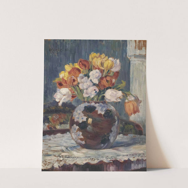 Tulpen in Kugelvase by Albert König